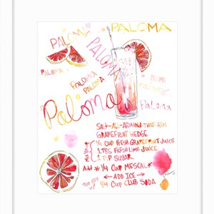 Paloma - Illustrierte Cocktail-Rezept