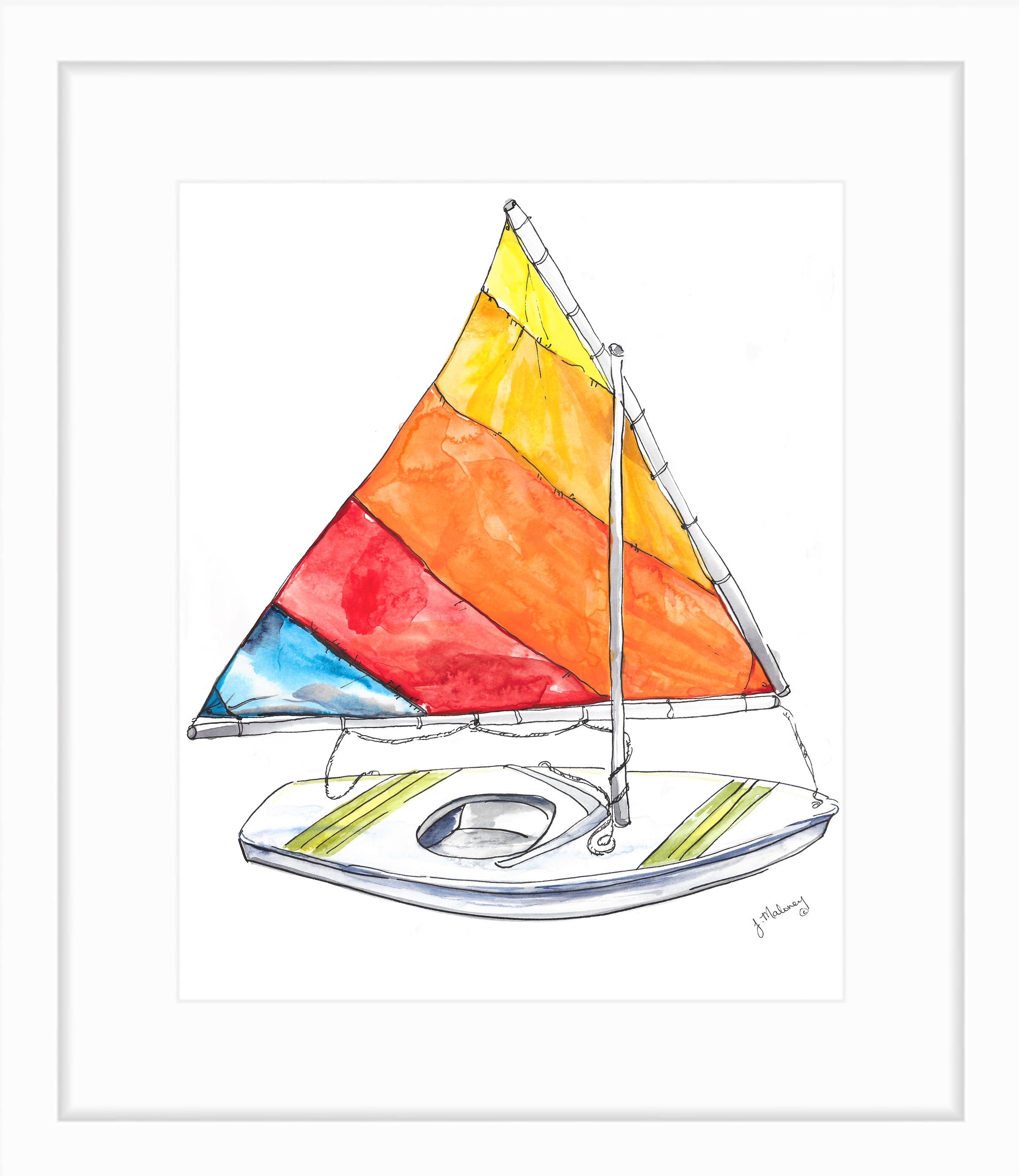 sunfish sailboat colors