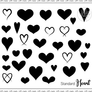 Heart SVG Bundle/Heart Clipart/Valentines Svg/Heart svg/Valentine Heart svg/Standard heart Cut Files Cricut/Silhouette/Wedding/Cards/Shirts