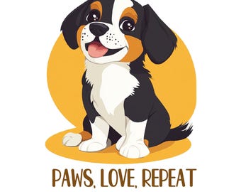 4 Cute dog Clipart/Dog mom/Dog PNG/Puppies Clipart/Gifts for pets/Pet lover PNG/Dog clip art/Dog mom PNG/Dog decor/Sticker/Puppy Mug Clipart