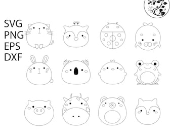 Baby animal svg/Animal svg bundle cut file/Wild Animal/Cute animal Clipart/Love SVG/Valentine day/Wedding Svg/Baby animal Svg Png Cricut