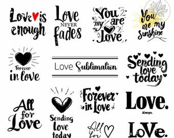 Liebe Bundle/Valentinstag SVG/Freund Freundin Selbst Motiv svg/Liebe Zitat/Valentinstag Sublimation/Herz Clipart Datei für Cricut Silhouette