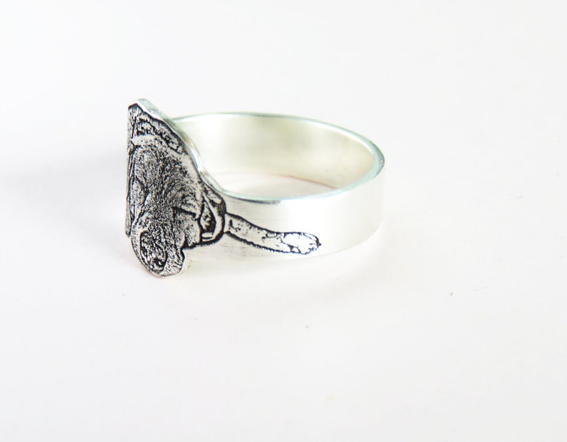 Custom Pet Portrait Ring Engraved Pet Photo Ring . Custom Etsy