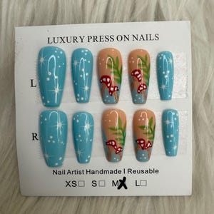 Groovy Mushroom Press Ons