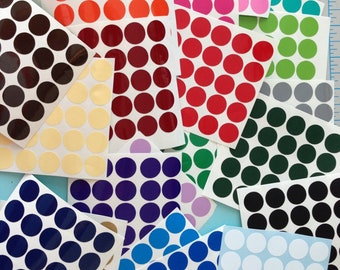 Polka dot vinyl decal sheet 25 each  4 sheets  100 dots total DIY