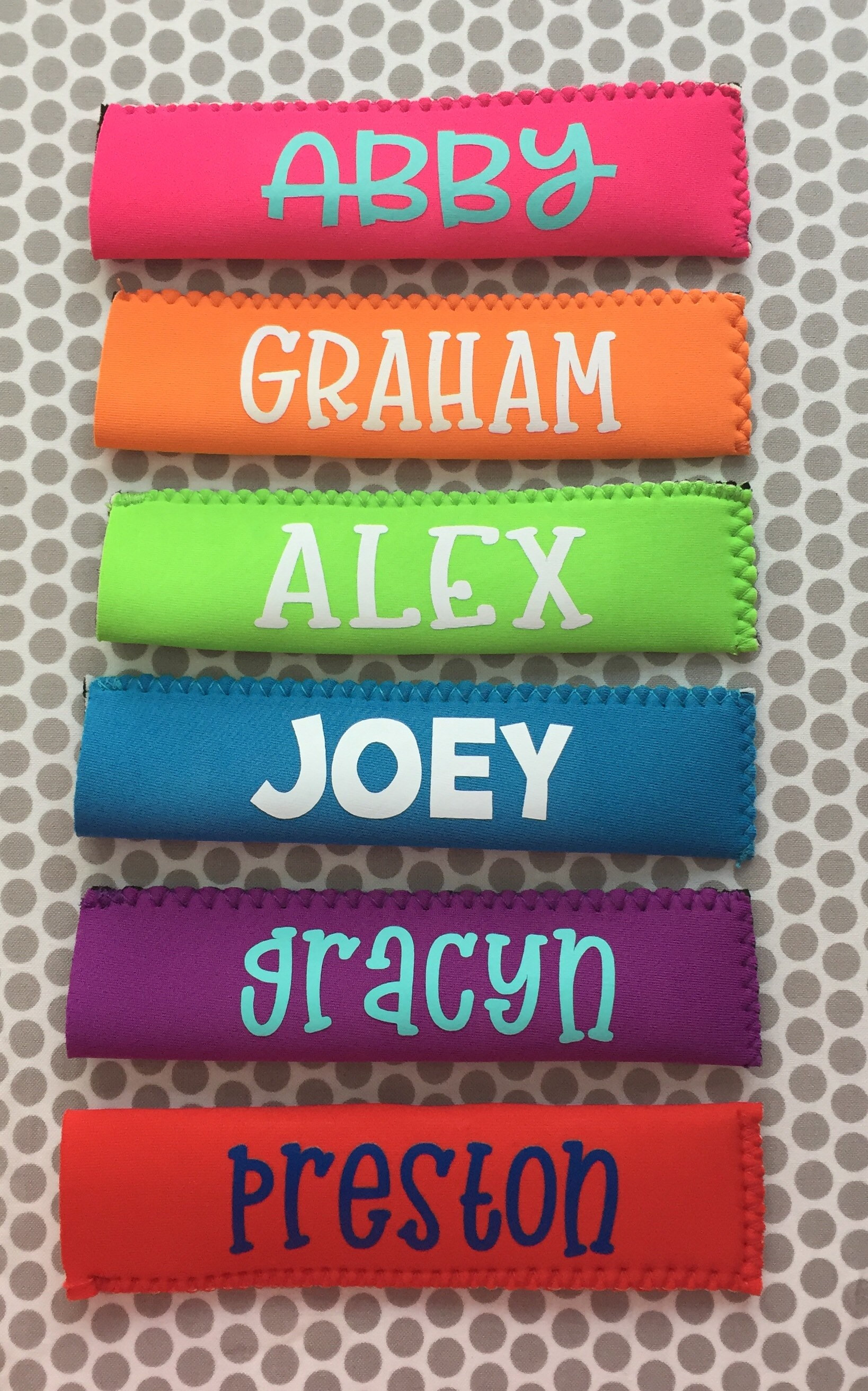 Personalized popsicle holder cover kids summer flavored ice monogram