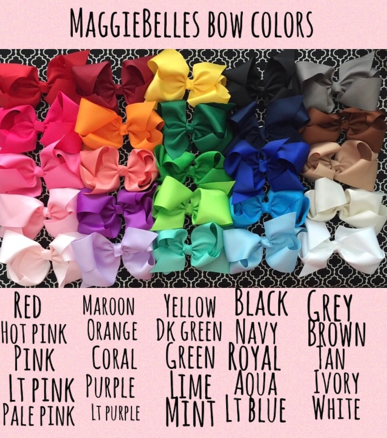 monogram Personalized hairbow hair bow big large boutique M2M jumbo 6 inch