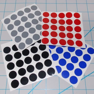 Polka dot vinyl decal sheet 25 each 4 sheets 100 dots total DIY image 3