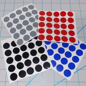 Polka Dot Vinyl Decal Sheet 25 Each 4 Sheets 100 Dots Total DIY - Etsy