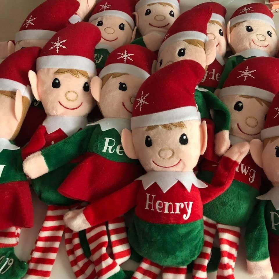 Personalized Christmas Plush Elf Elves Stocking Stuffer Teacher Gift ...