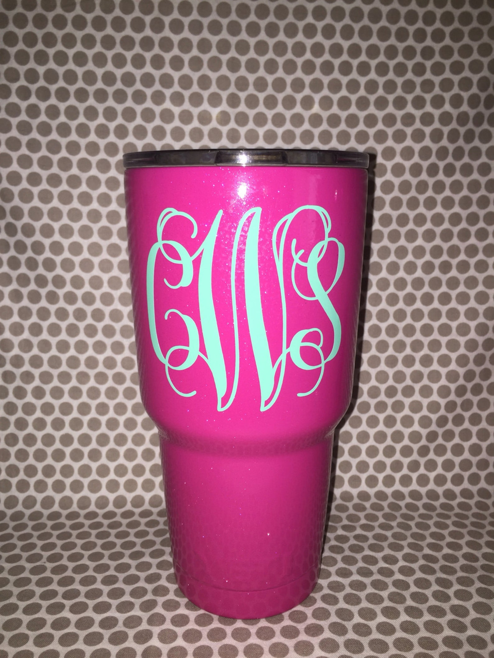 Vine MONOGRAM Car Decal Interlocking Initial Vinyl DIY Wall Preppy ...