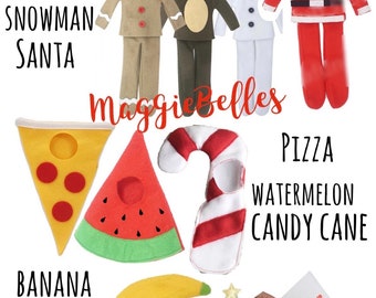 Elf props accessories outifts costume clothes food drink electronics shenanigans Christmas Magic report