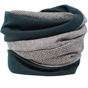 B-stock!!! LINEN, linen men's scarf, SAFARI, LEOPARD, moss green, men's loop scarf, men's loop scarf, women's scarf, women's scarf