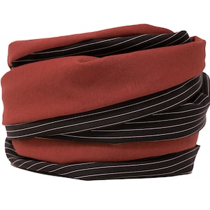XL Scarf, rust red, rust, terracotta, burnt orange, natural, dark orange, sienna