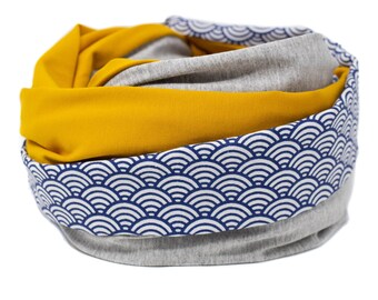Loop scarf maritime waves simple modern gift birthday