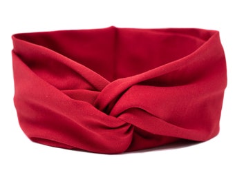 Hairband rood, tulband hoofdband, hoofdband, turbanstyle, hoofddoek