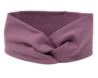 Hair band, turban headband, headband, turbanstyle, headscarf mauve