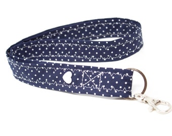 Schlüsselband Punkte dots Polka dots lang Geschenk