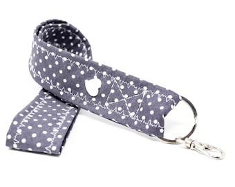 Schlüsselband Punkte dots Polka dots lang Geschenk