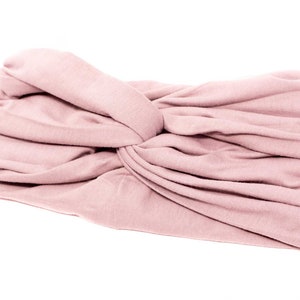 Stirnband, turbanstyle, rosa, powder pink