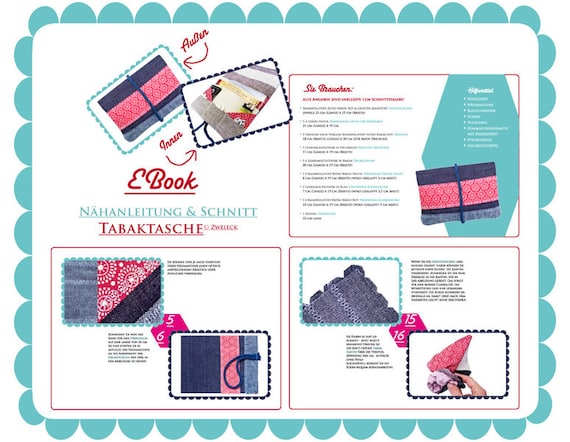 tobacco pouch sewing pattern Sewing Pattern Ebook Tobacco Pouch