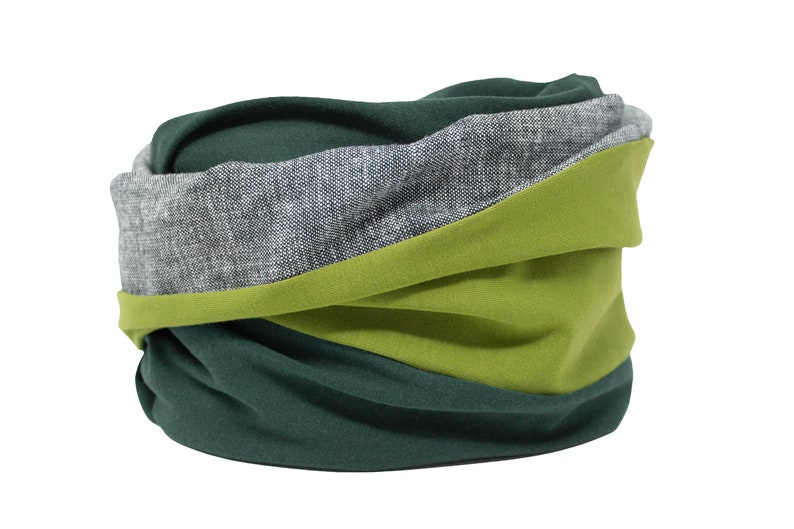 Foulard homme lin, RAUTE, VERT MOUSSE, foulard homme, foulard boucle homme, foulard boucle homme, foulard femme, foulard pour femme, foulard boucle chaud : Grün/Leinen