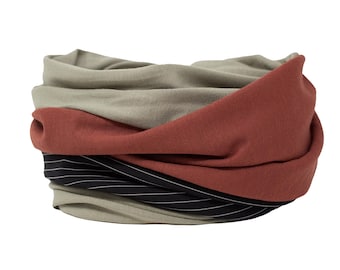 Scarf, rust red, rust, men's scarf, men's scarf, rust, terracotta, burnt orange, natural, dark orange, sienna, women's scarf