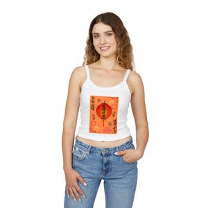 Festive Chinese Lantern Tank Top, Summer Wear, Casual Top, Gift for Her, Asian-Inspired Fashion