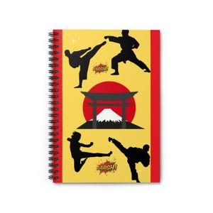 Karate Themed Spiral Notebook - Perfect for Martial Arts Enthusiasts, Karate Class Notes, Training Journals, Gifts for Coaches, Unique [...]