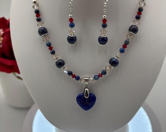 Americana Necklace and Earrings