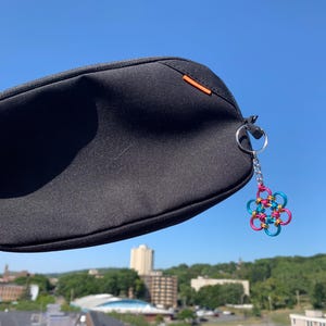 Pride Chainmail Keychain / LGBT Hexagon Keychain