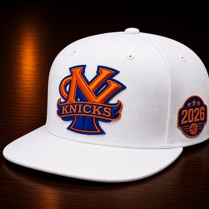 2026 Championship Edition Knicks-keps, New York Basketball Snapback (INGEN baksida)