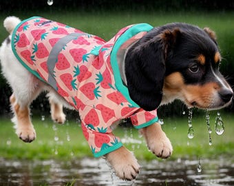 Dog Rain Coat Waterproof Jacket: Reflective, Lightweight Puppy Clothes
