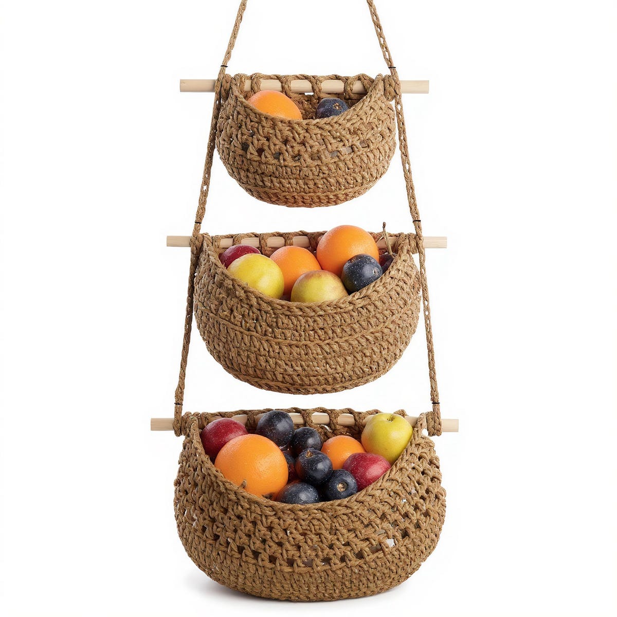 Macrame Wall Hanging Fruit Basket