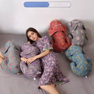 Colorful Boho Queen Cushion Animal Pillow - Vibrant Multicolor Handmade Covers for Animal Cushions and Decorative Throw Pillows