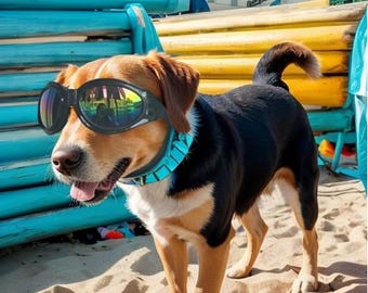 Gafas de sol para perros: protección UV, resistentes al viento, correa ajustable