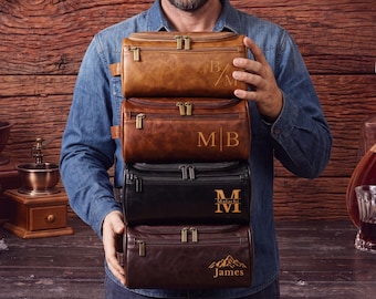 leather men gift,mementos,anniversary gift,travel bag,leather toiletry bag,gift for dad,gifts for men,dopp kit,leather gift,dopp kit bag