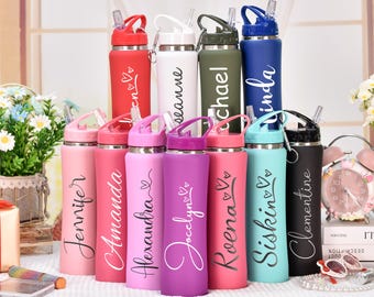 Copo térmico personalizado com gravação para madrinhas: presente para festa de casamento em aço inoxidável