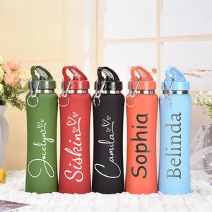 Custom Travel Bottle,Tumbler With Straw,Christmas Gift,Gift For Him,Gift For Her,Christmas Gifts,Water Bottle,Personalized Bottle,Sports