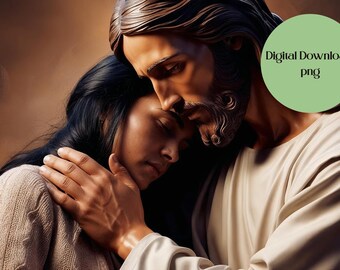 Arte Cristã | Arte Baseada na Fé PNG | Download Digital | Jesus jpeg | Imagens de Jesus