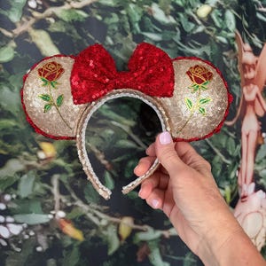 Beautiful sequin princess Belle ears