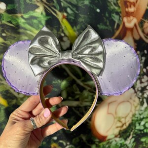 Disney Fabric Ears with silver accents