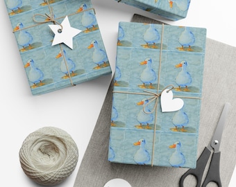 Gift Wrap: Duck Illustration Wrapping Paper
