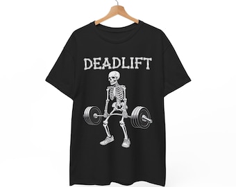 Kreuzheben Skelett Shirt, Gym Workout T-Shirt