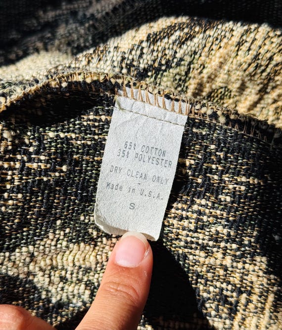 1970s Cropped Abstract Pattern Jacket - image 6