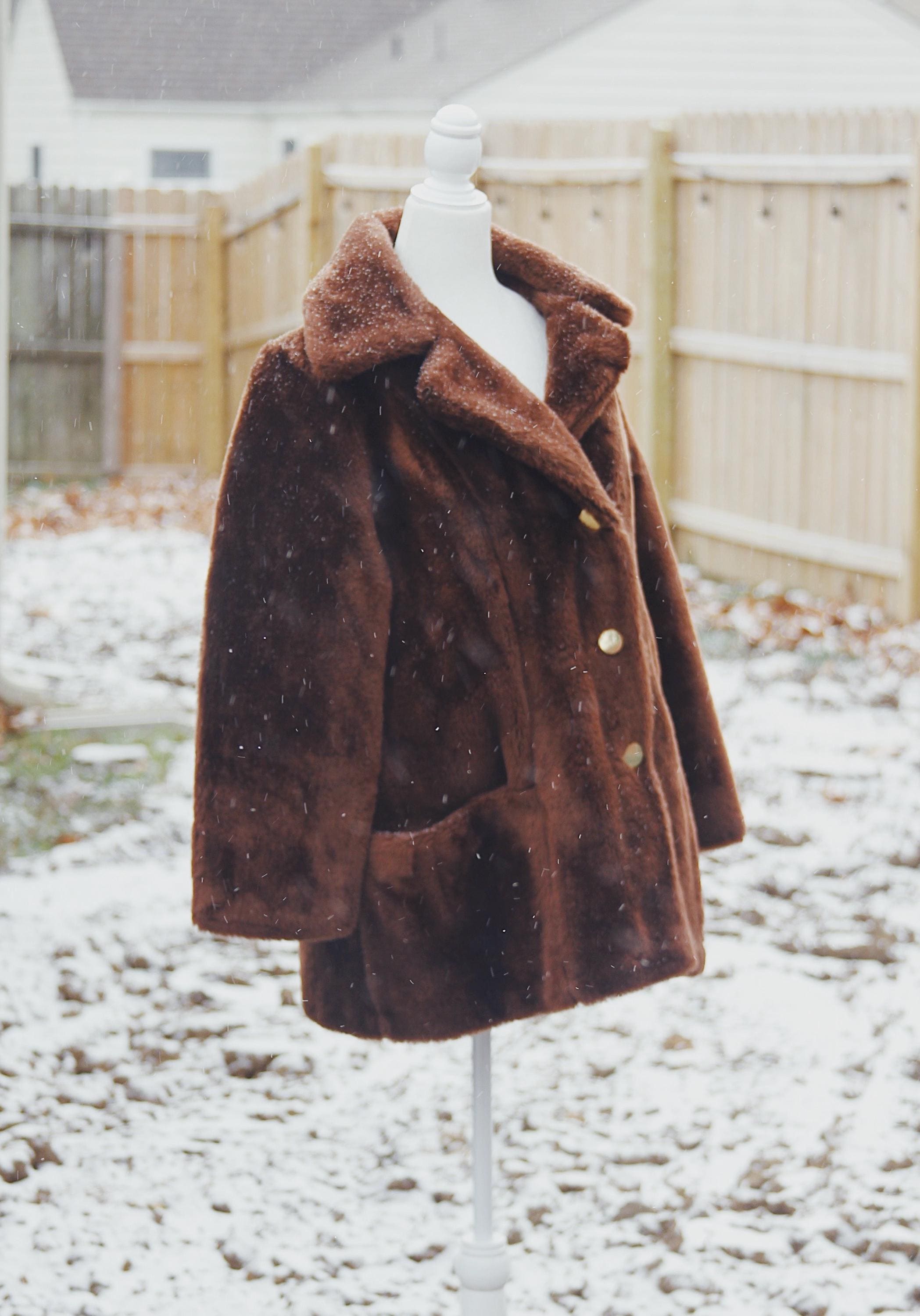 70s Sears Fur Coat - Etsy