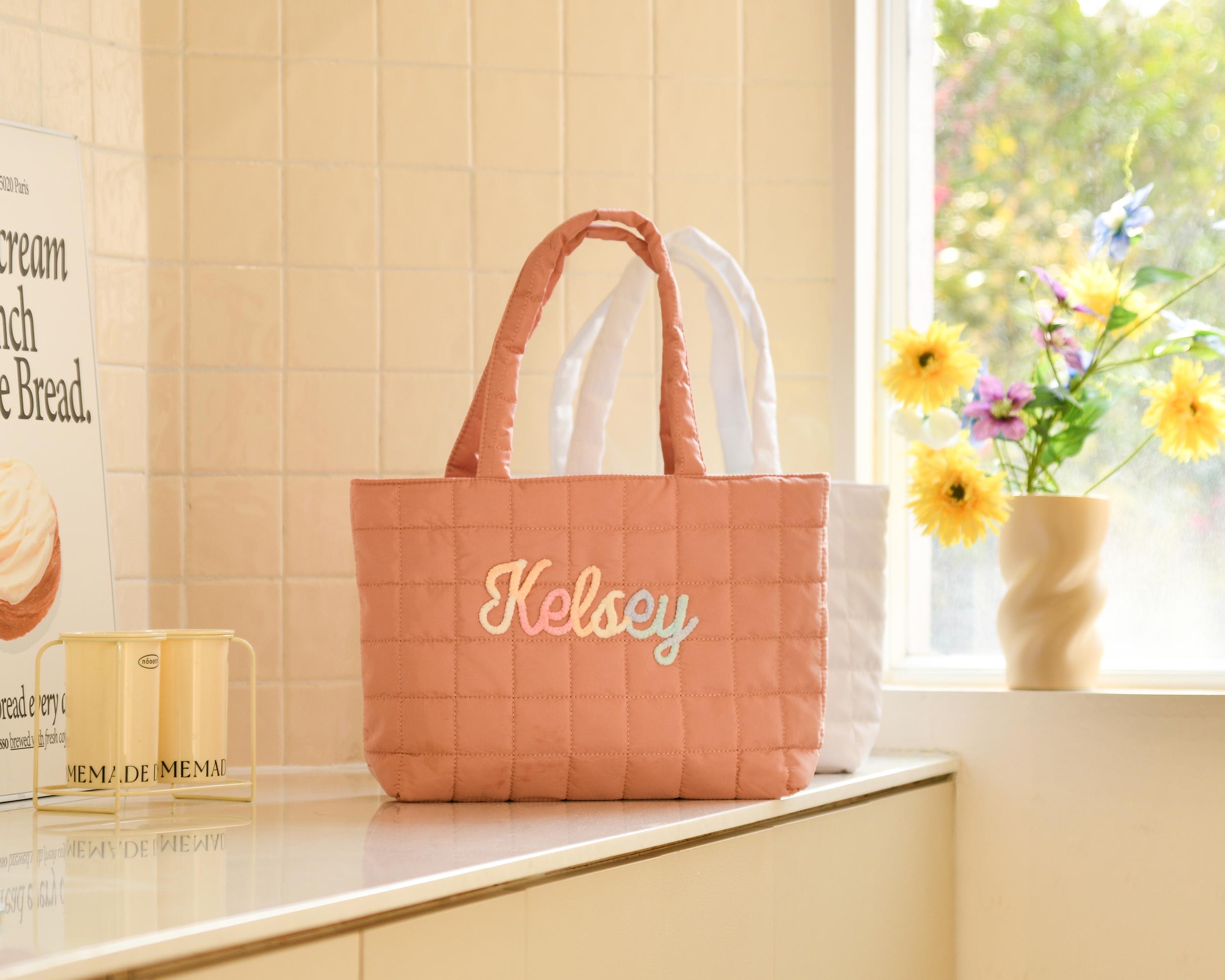 Quilted Tote Bag Customizable - Etsy