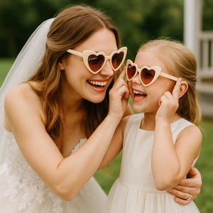 Personalized Heart Shaped Sunglasses,Bridal Party Heart Shaped Sunglasses,Party Favors, Custom Bridesmaid Gifts,Party Souvenirs,Gift for her