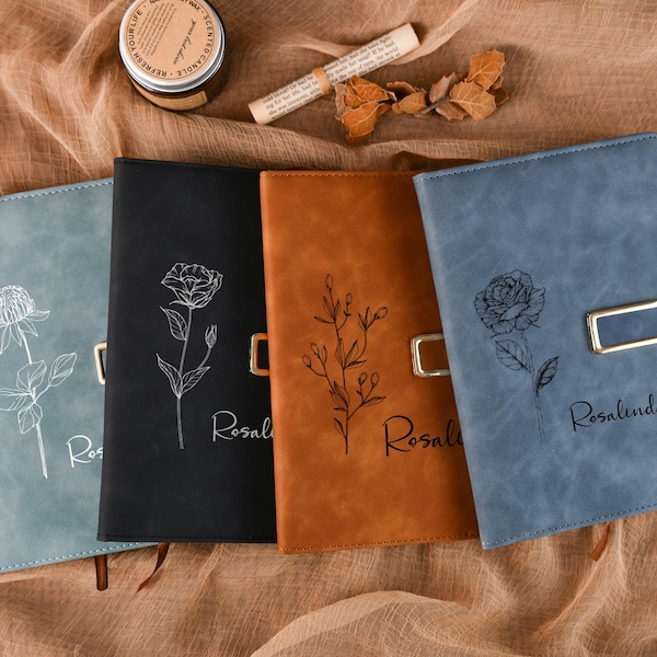 Personalized PU leather notebook. Suitable gifts for Teacher's Day, back-to-school, and bridesmaids