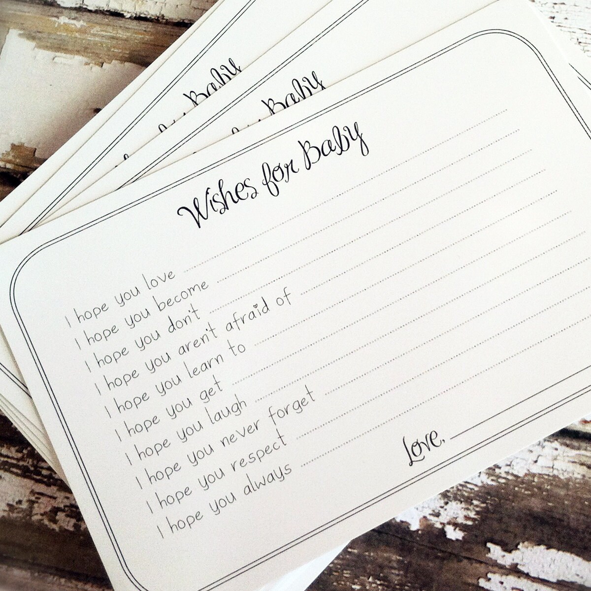 baby shower message book ideas